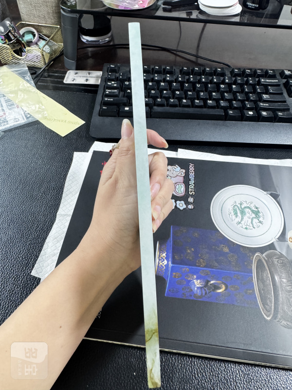 清 翡翠描金百寿图案屏一对 - 图14